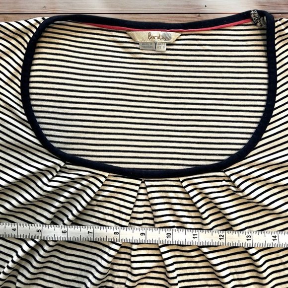 Boden Striped 3/4 Sleeve Size 8 - Picture 4 of 7